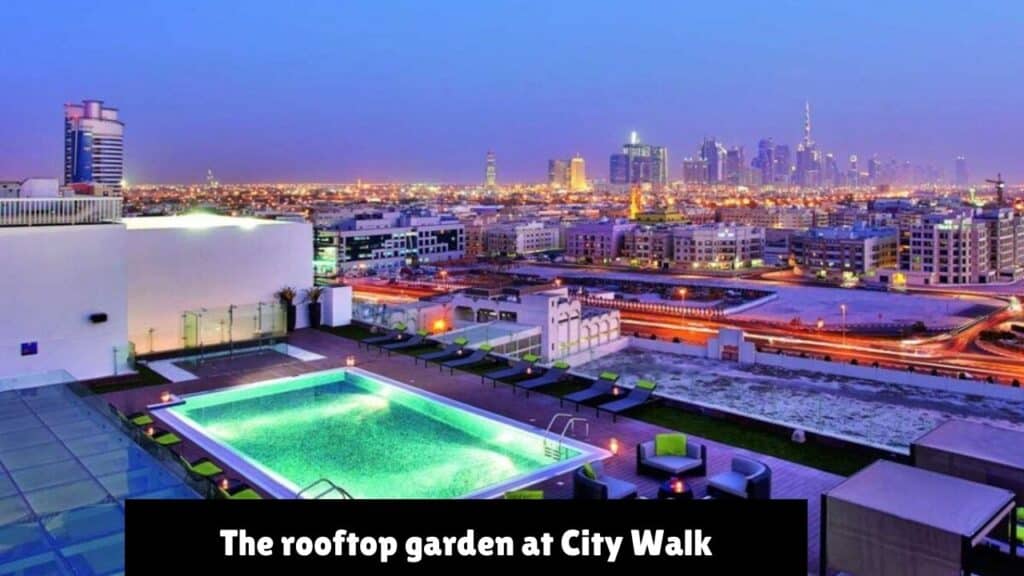 The rooftop garden at City Walk