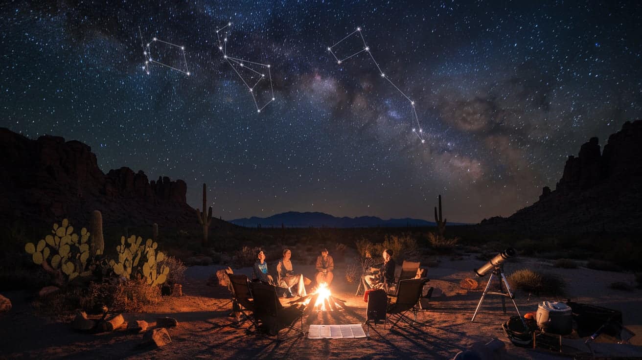 stargazing and desert exploration